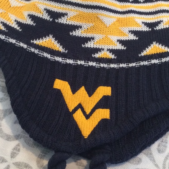 NWT Adidas knit hat team West Virginia Mountaineers - Picture 7 of 9